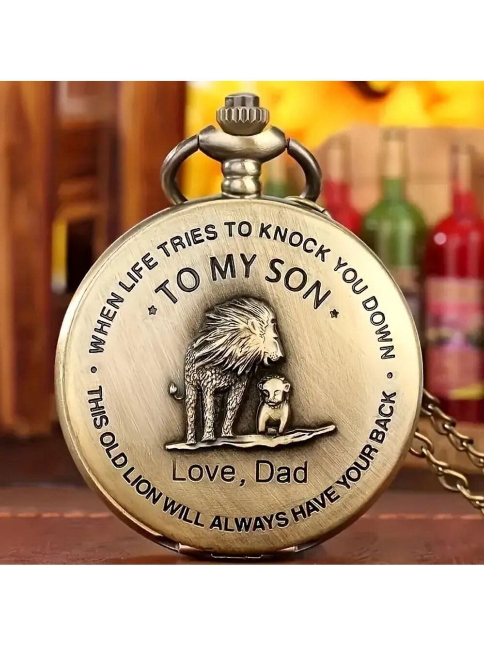 Dad to Son Pocket Watch Sentimental Gift